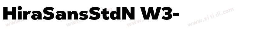 HiraSansStdN W3字体转换